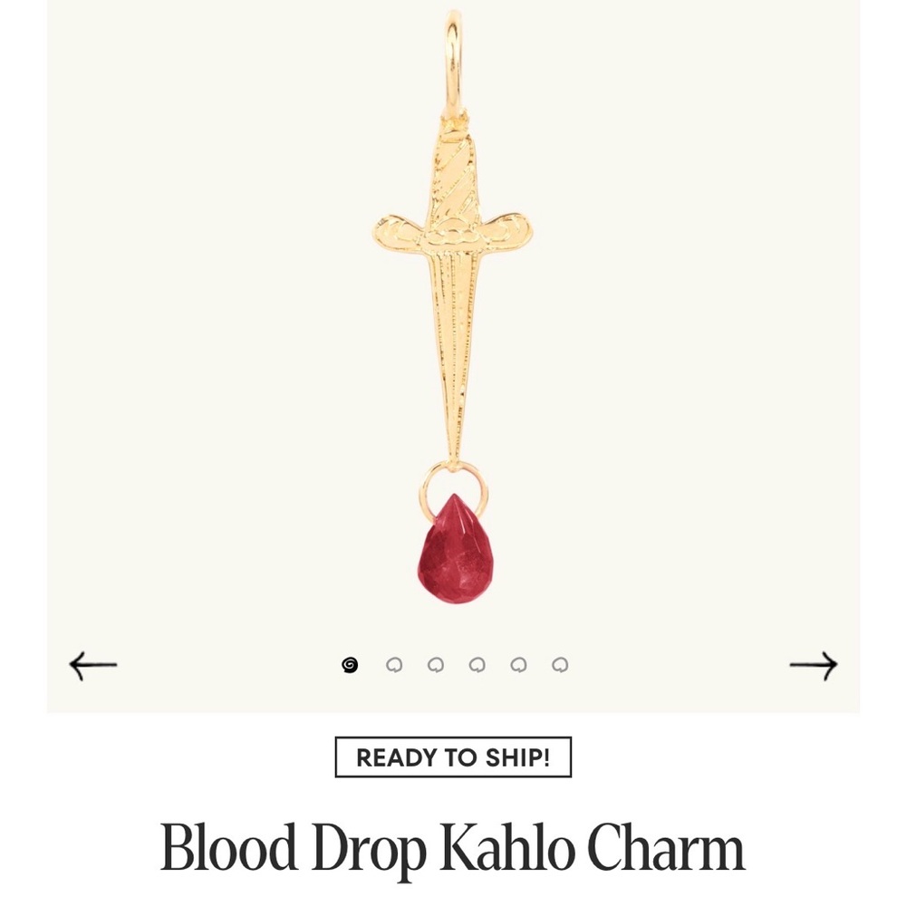 CATBIRD KAHLO DAGGER PENDANT - Picture 3 of 3